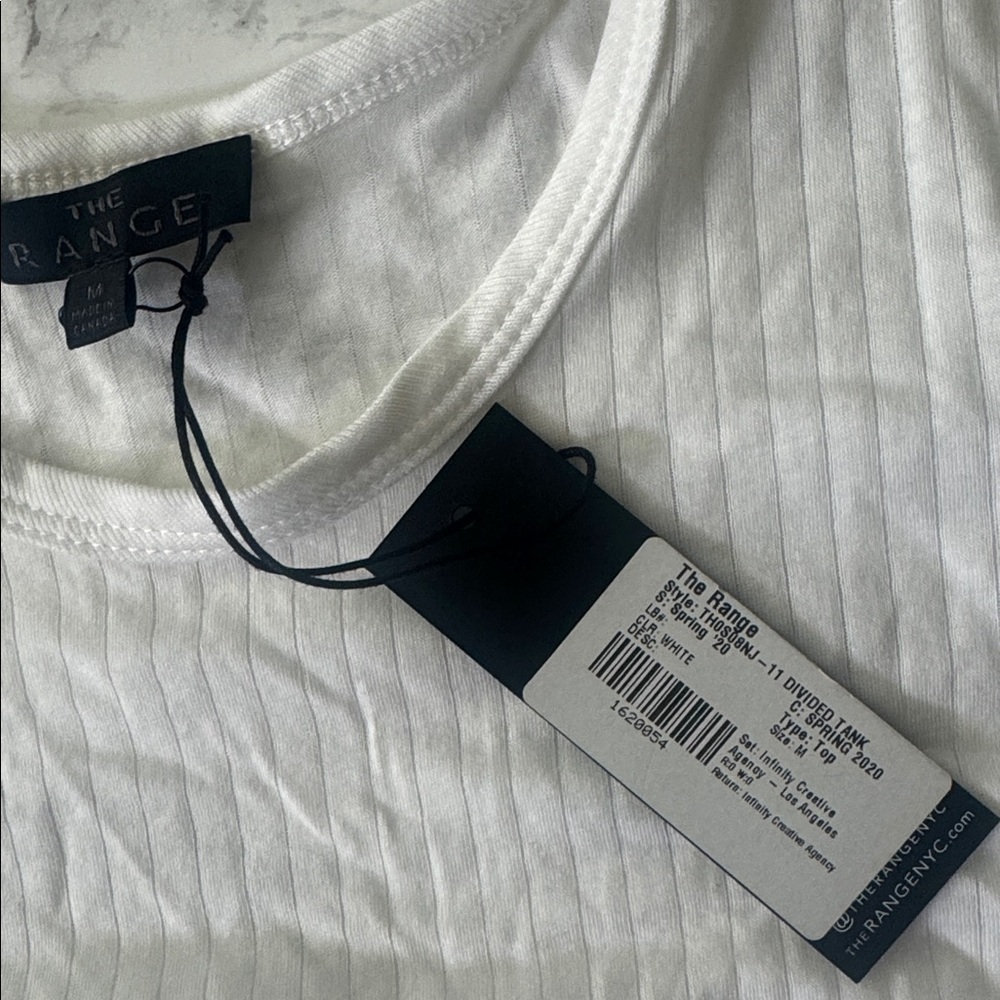 NEW THE RANGE split tank in white medium NWT - Picture 4 of 4